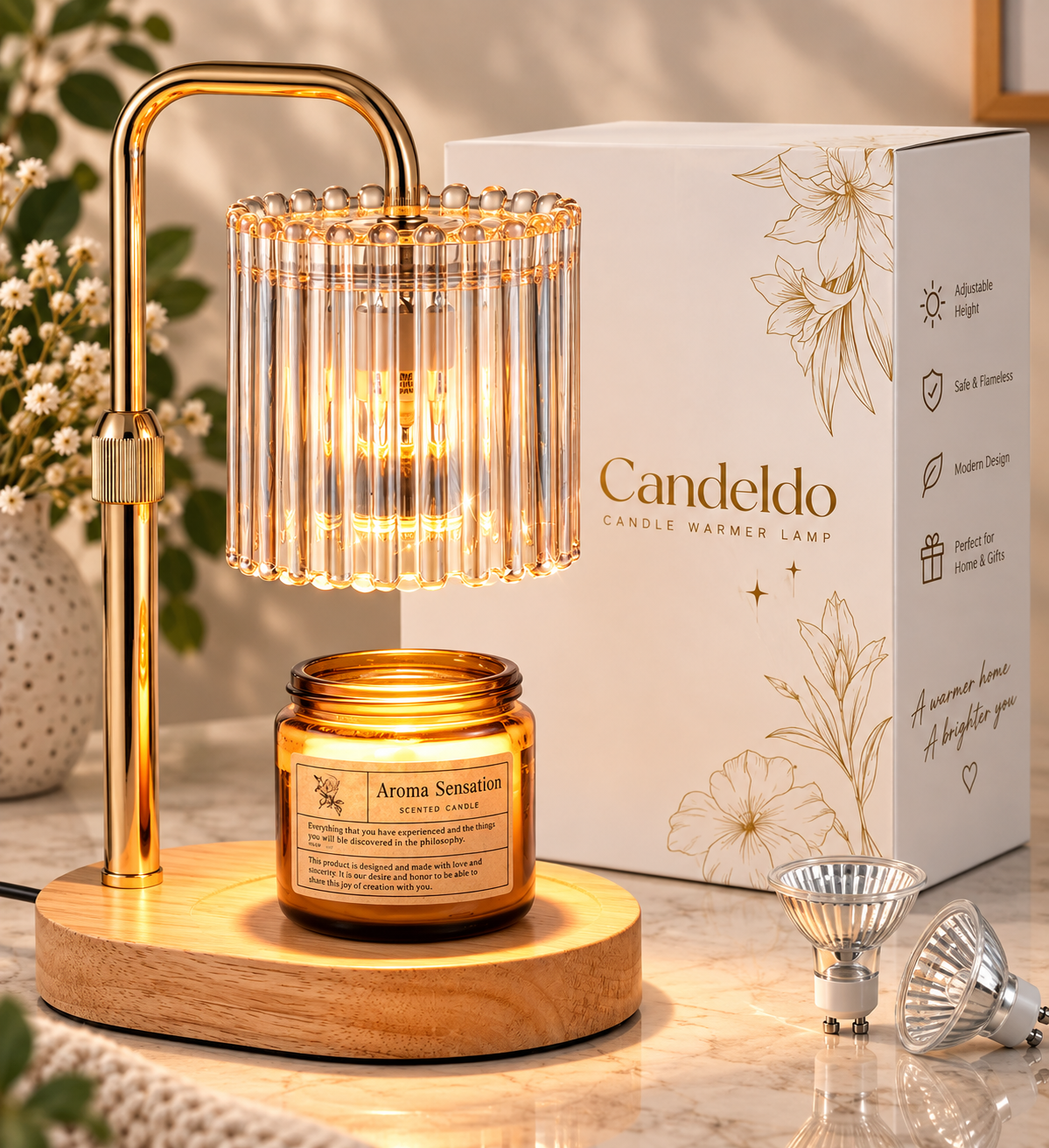 🕯️ Warm Candle Lamp
